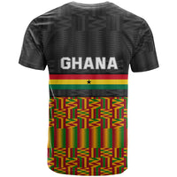 Ghana T Shirt Kente Pattern With Coat Of Arms TS06 - Wonder Print Shop