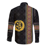 Custom Eritrea Long Sleeve Button Shirt Habesha With African Pattern TS06 - Wonder Print Shop