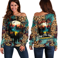 Country Girl Off Shoulder Sweater Play Me Some Mountain Music with Leoppard Pattern TS07 - Wonder Print Shop