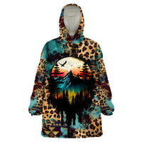 Country Girl Wearable Blanket Hoodie Play Me Some Mountain Music with Leoppard Pattern TS07 - Wonder Print Shop