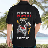 Father's Day Hawaiian Shirt Gamer Dad Level Up TS07 - Wonder Print Shop