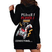 Father's Day Hoodie Dress Gamer Dad Level Up TS07 - Wonder Print Shop