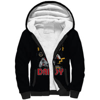 Father's Day Sherpa Hoodie Gamer Dad Level Up TS07 - Wonder Print Shop