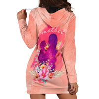 Mommy Hoodie Dress Floral Pastel Style for Mother Day TS07 - Wonder Print Shop