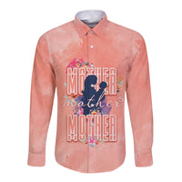Mommy Long Sleeve Button Shirt Floral Pastel Style for Mother Day TS07 - Wonder Print Shop