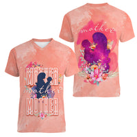 Mommy Women V Neck T Shirt Floral Pastel Style for Mother Day TS07 - Wonder Print Shop