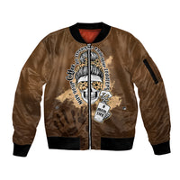 Momlife Sleeve Zip Bomber Jacket May Your Coffee Be Stronger Than Your Toddler TS07 - Wonder Print Shop