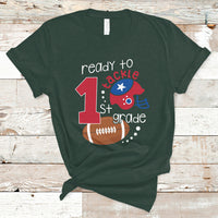 Back To School T Shirt Ready To Tackle First Grade Tee, Football For Kids, First Day Of School T- Shirt, Back to School TS08 - Wonder Print Shop