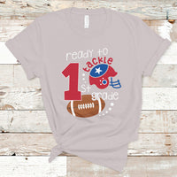 Back To School T Shirt Ready To Tackle First Grade Tee, Football For Kids, First Day Of School T- Shirt, Back to School TS08 - Wonder Print Shop