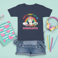 Back to school T Shirt For Kid Happy First Day of Kindergarten Shirt, Unicorn Raibow Coloful Oufit, Gift for Teachers, Kindergarten Teacher TS08 - Wonder Print Shop