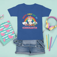Back to school T Shirt For Kid Happy First Day of Kindergarten Shirt, Unicorn Raibow Coloful Oufit, Gift for Teachers, Kindergarten Teacher TS08 - Wonder Print Shop