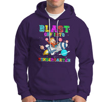 Back to school Hoodie Blast Off Into Kindergarten Shirt, Spaceship Welcomeback To School Tee, School Gift Casual Tee, First Day of School TS08 - Wonder Print Shop