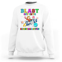 Back to school Sweatshirt Blast Off Into Kindergarten Shirt, Spaceship Welcomeback To School Tee, School Gift Casual Tee, First Day of School TS08 - Wonder Print Shop