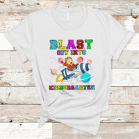 Back to school T Shirt Blast Off Into Kindergarten Shirt, Spaceship Welcomeback To School Tee, School Gift Casual Tee, First Day of School TS08 - Wonder Print Shop