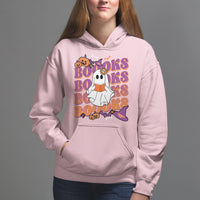 Halloween Hoodie Boooks Ghosts Tee, Funny Halloween Casual Shirt, Book-Loving Teacher Outfit, Bookworm TS08 - Wonder Print Shop