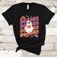 Halloween T Shirt Boooks Ghosts Tee, Funny Halloween Casual Shirt, Book-Loving Teacher Outfit, Bookworm TS08 - Wonder Print Shop