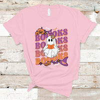 Halloween T Shirt Boooks Ghosts Tee, Funny Halloween Casual Shirt, Book-Loving Teacher Outfit, Bookworm TS08 - Wonder Print Shop