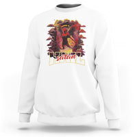 Religous Sweatshirt Hail Satan Shirt, Devil Occult T Shirt, Satanic Baphomet Pentagram Tee, Men Religious Christian TS08 - Wonder Print Shop