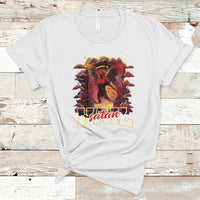 Religous T Shirt Hail Satan Shirt, Devil Occult T Shirt, Satanic Baphomet Pentagram Tee, Men Religious Christian TS08 - Wonder Print Shop