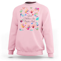 Human Trafficking Sweatshirt God's Children Are Not For Sale Shirt, Colorful Hand Tee, Christian Religious Shirt, Human Rights TS08 - Wonder Print Shop