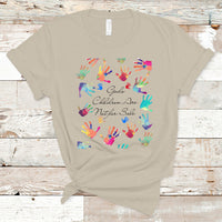 Human Trafficking T Shirt God's Children Are Not For Sale Shirt, Colorful Hand Tee, Christian Religious Shirt, Human Rights TS08 - Wonder Print Shop