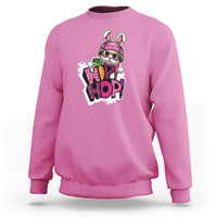 Easter Day Cool Hip Hop Bunny Sweatshirt - Wonder Print Shop