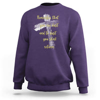 Ash Wednesday Sweatshirt Remember That You Are Dust And To Dust You Shall Return Christian - Wonder Print Shop