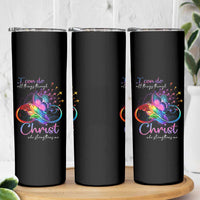 Christian Faith Skinny Tumbler I Can Do All Things Through Christ Who Strengthers Me