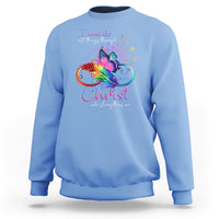 Christian Faith Sweatshirt I Can Do All Things Through Christ Who Strengthers Me - Wonder Print Shop