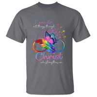 Christian Faith T Shirt I Can Do All Things Through Christ Who Strengthers Me - Wonder Print Shop