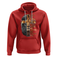 Christian Faith Hoodie Lion I Can Do All Things Through Christ Who Strengthers Me - Wonder Print Shop