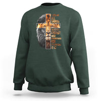 Christian Faith Sweatshirt Lion I Can Do All Things Through Christ Who Strengthers Me - Wonder Print Shop