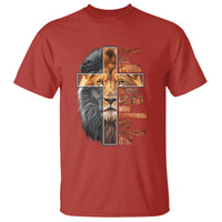 Christian Faith T Shirt Lion I Can Do All Things Through Christ Who Strengthers Me - Wonder Print Shop