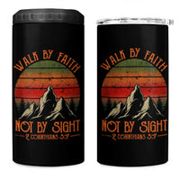 Christian 4 in 1 Can Cooler Tumbler Walk By Faith Not By Sight
