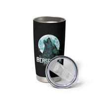 Viking Tumbler Cup Berserk Wolf Warrior Odin Norse Mythology
