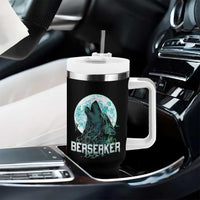 Viking Tumbler With Handle Berserk Wolf Warrior Odin Norse Mythology