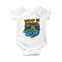 Raised On Old School Hiphop Baby Onesie