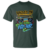 Raised On Old School Hiphop T Shirt - Wonder Print Shop