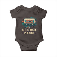 Old School Playlist Baby Onesie Retro Cassette Hip Hop Lover