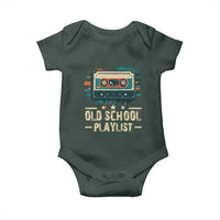 Old School Playlist Baby Onesie Retro Cassette Hip Hop Lover
