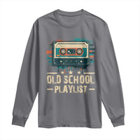Old School Playlist Long Sleeve Shirt Retro Cassette Hip Hop Lover