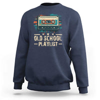 Old School Playlist Sweatshirt Retro Cassette Hip Hop Lover