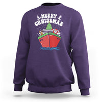 Merry Cruisemas Family Christmas Holiday Santa Reindeer Cruise Ship Sweatshirt - Wonder Print Shop