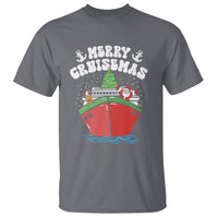 Merry Cruisemas Family Christmas Holiday Santa Reindeer Cruise Ship T Shirt - Wonder Print Shop