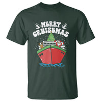Merry Cruisemas Family Christmas Holiday Santa Reindeer Cruise Ship T Shirt - Wonder Print Shop