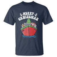 Merry Cruisemas Family Christmas Holiday Santa Reindeer Cruise Ship T Shirt - Wonder Print Shop