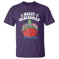 Merry Cruisemas Family Christmas Holiday Santa Reindeer Cruise Ship T Shirt - Wonder Print Shop