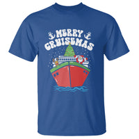 Merry Cruisemas Family Christmas Holiday Santa Reindeer Cruise Ship T Shirt - Wonder Print Shop