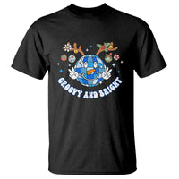 Groovy And Bright Merry Christmas Disco Ball Reindeer T Shirt - Wonder Print Shop