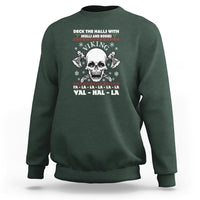 Christmas Sweatshirt Viking Valhalla Deck The Halls With Skulls And Bodies - Wonder Print Shop